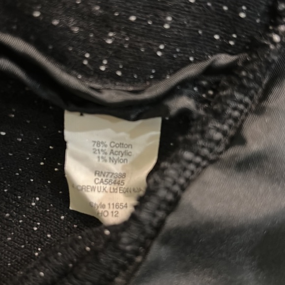 J. Crew Boucle Tweed Peplum Black Gray White Cropped Blazer - S - Picture 13 of 14